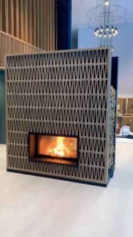 Камин в облицовке #Mutina. Spartherm Varia B-FDh