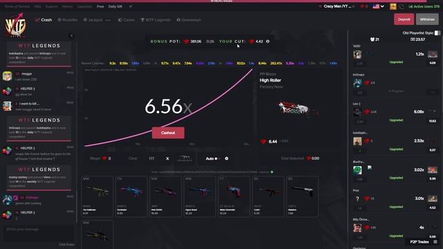 Beginning of the 50x dream! *GIVEAWAY* #3 Knife Upgrading at WTFSkins.com