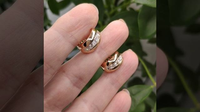 Серёжки круглые, замок-конго, Xuping 17 BYN Доставка по БЕЛАРУСИ
