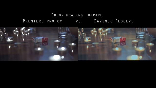 แต่งภาพด้วย Davinci Resolve vs Premiere pro cc (Color grading)