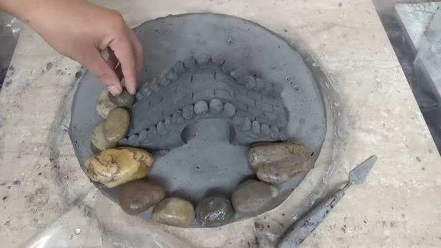 DIY Cement Ideas - How To Make A Simple Concrete Bridge And Beautiful Aquarium