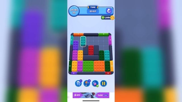 Mobile_games: Color Block Jam (33 уровень)