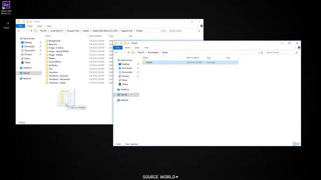 Download and Install 'Twitch Plugins/Presets' for After Effects