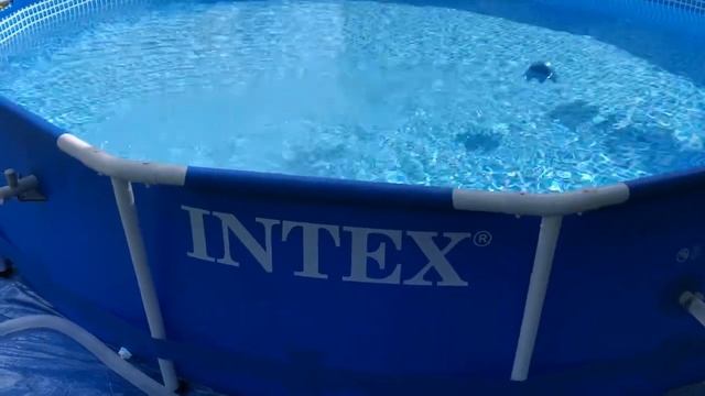 Mise en eau piscine intex 3m66x076m autoportante avec produit pour traitement de l’eau poolp’o