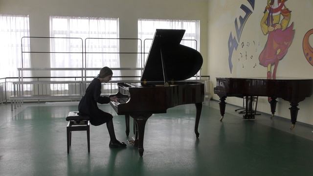 И.С.Бах 3-голосная "Инвенция" D-dur, Исп. Репина Ариана.