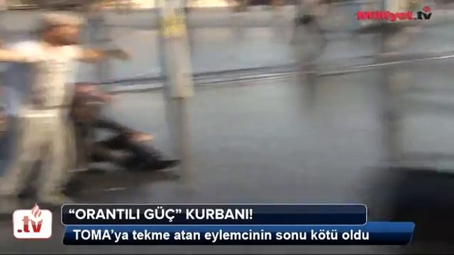 Taksim Gezi Parkında Orantılı Güç Kurbanı Eylemci