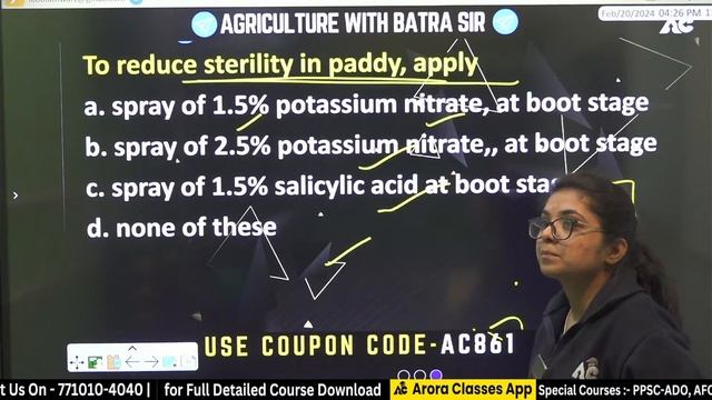 Crop Cultivation | Important MCQ"S | For All Agriculture Exams | By Sakshi Mam | Live 4:00 PM #19