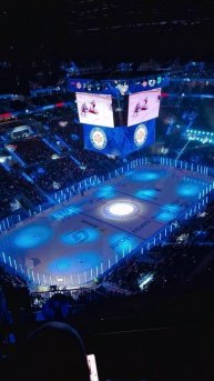 Световая вакханалия на СКА-арене в Санкт-Петербурге