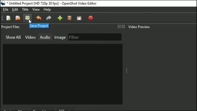 How To Save Project In Openshot | Openshot Save Project | Openshot Video Editor