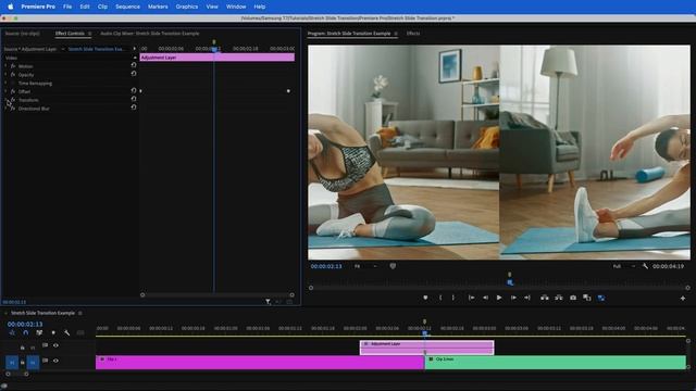 Stretch + Slide Transition (Premiere Pro Tutorial)
