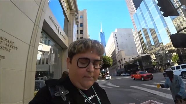 Andy Milonakis hands out free Macarons in Downtown LA on his Twitch livestream