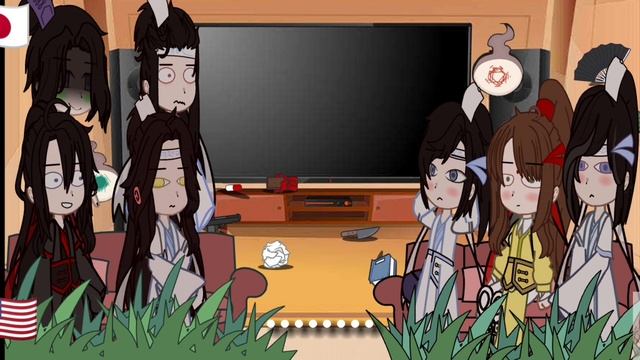 mdzs react to Wie wuxian and lan zhan as soukoku ||bsd x mdzs ||bad ||short like are lil chibi