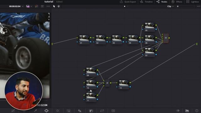 Cleanup Node Graph in just One Click | Color Page | Davinci Resolve Trick
