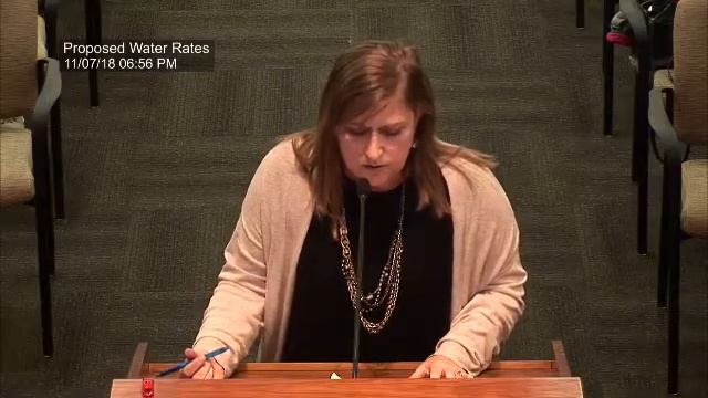 Water and Light Advisory Board Proposed Water Rates Structure