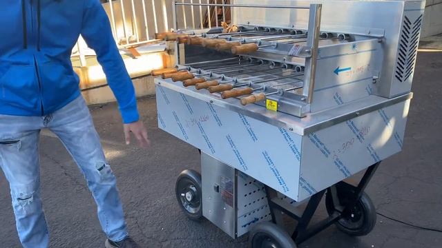 Commercial Churrasco Rotisserie Grill Brazilian BBQ Charcoal for Catering GRILL ROTISSERIE SKEWERS
