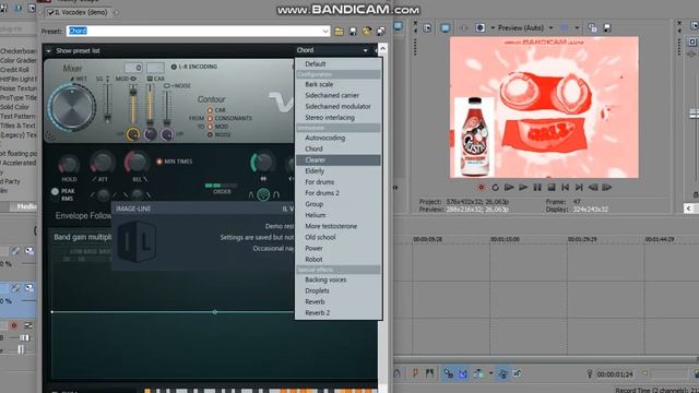 How to make a New Effect Called "Crusha Strawberry Chorded" on Vegas Pro