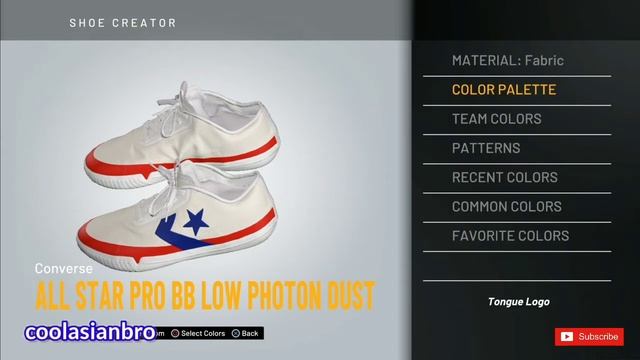 NBA 2K20 Shoe Creator ALL STAR PRO BB LOW PHOTON DUST KELLY OUBRE / NBA Shoe Creator