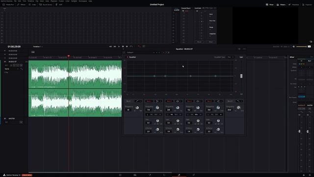 Curso Online 709 Media Room DaVinci Resolve Fairlight. Extracto Ecualización.