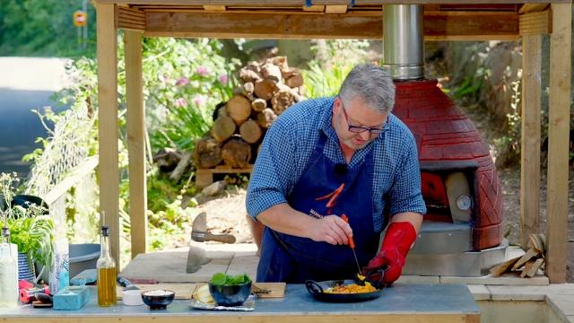 Stuffed Butternut Squash in the Wood Fired Oven