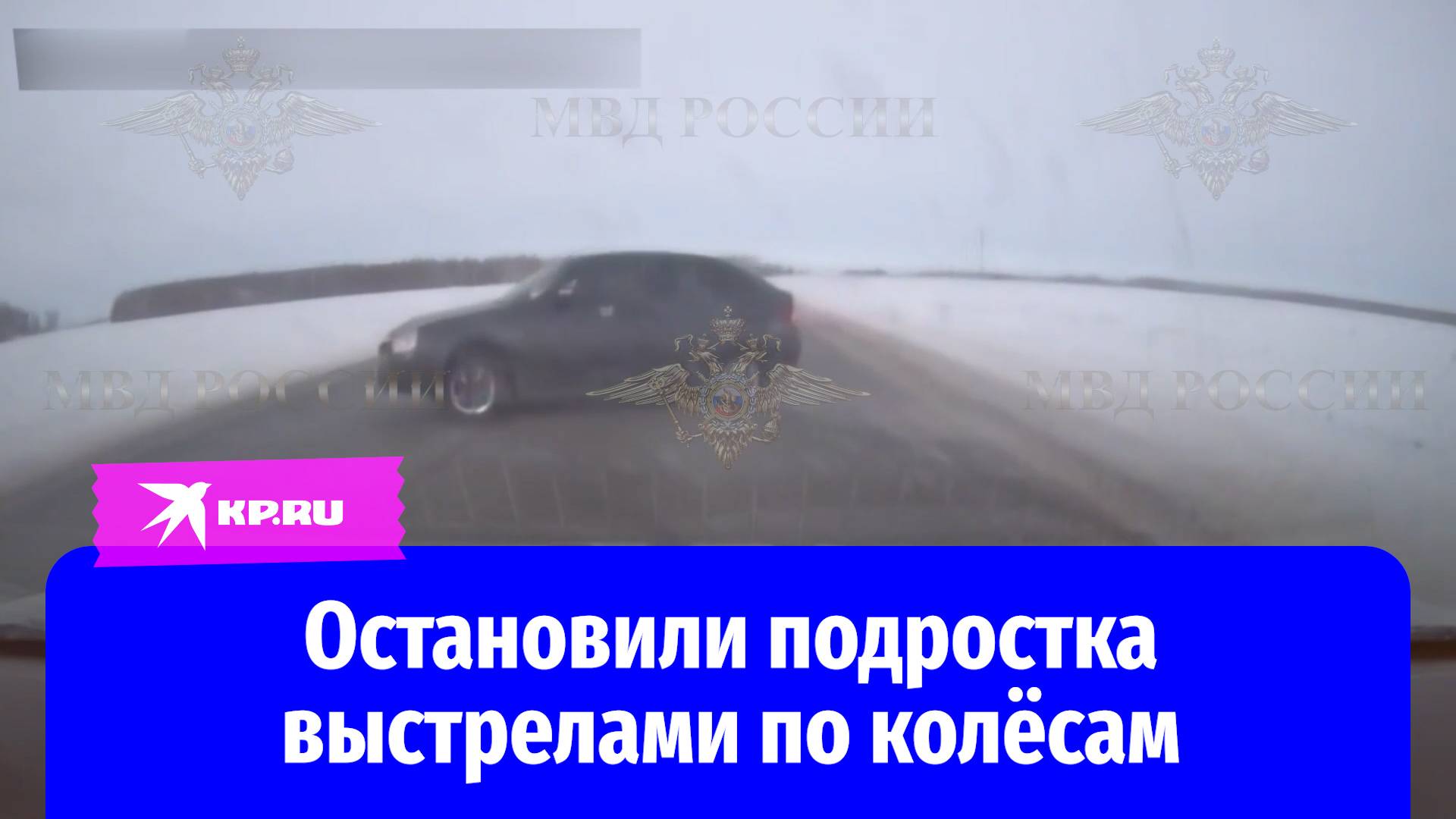Гаишники стрельбой остановили подростка на угнанной машине в Омской области