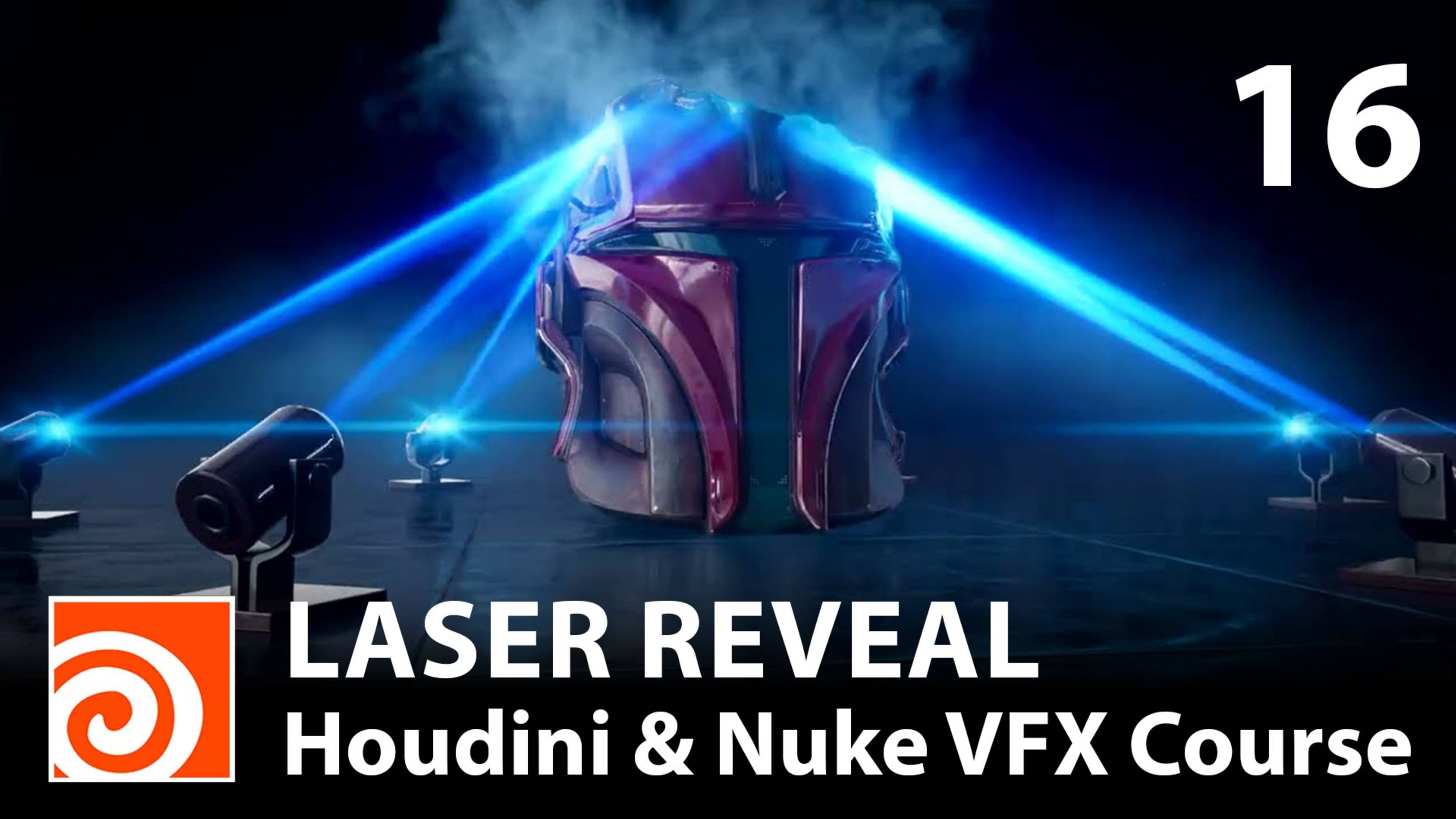 16 Geometry Comp - Laser Reveal - Houdini & Nuke VFX Course