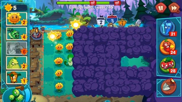 Plants vs. Zombies 3 - Campground Level 245 [No Boosters]