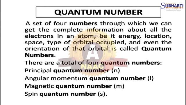 Subharti Tutorial- Atomic Structure And Periodic Properties