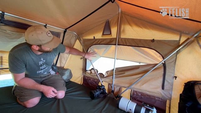 Ironman Rooftop Tent on The Isuzu