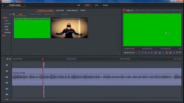 LIGHTWORKS - CHROMA KEY - COMO COLOCAR INSCREVA-SE NO VIDEO 2022