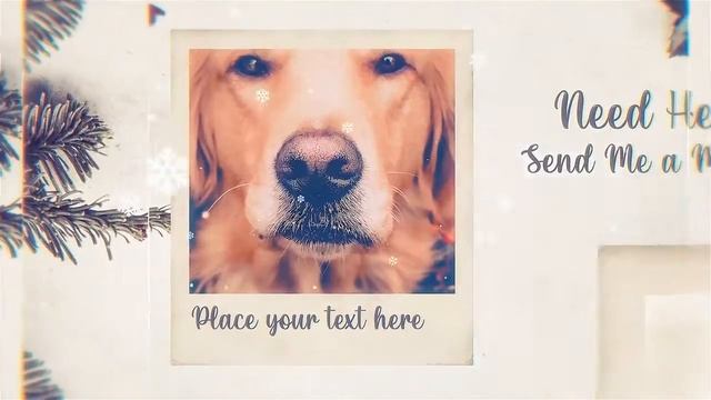 Christmas Photo Frame Parallax Slideshow After Effects Template Videohive 29573049