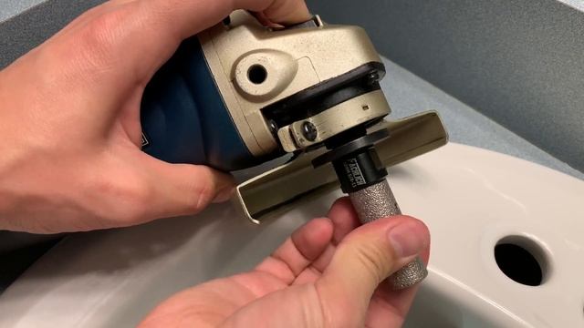 How to widen a hole in porcelain, ceramic, granite or marble sink.