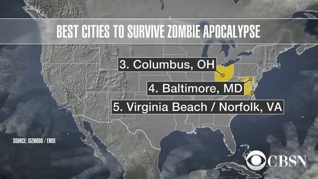 What cities will survive the zombie apocalypse?