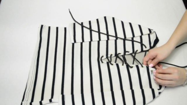 Diy lace-up top