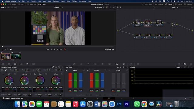 Tutorial on colourgrading  in davinci resolve studio