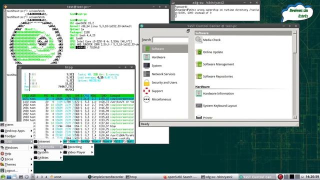 Review Gecko Linux 15.2 Barebone (versión base)
