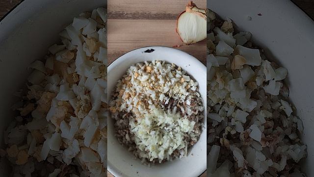 Ностальгический салат из риса с рыбными консервами  #самсебешефповар #Ольга_дом_и_дача