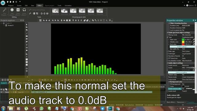 How to add Audio Spectrum [No software required] | Move your Music | VSDC