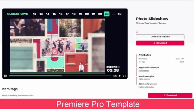 49 Photo Slideshow Premiere Pro