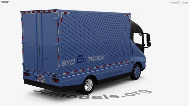 BYD ETM6 Box Truck 2024 3D model by 3DModels.org