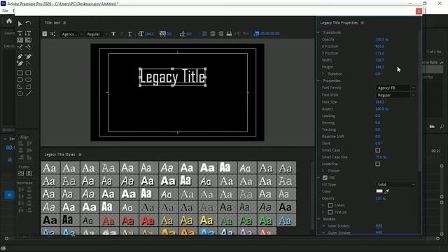 What is the legacy title? | How to make a Cinematic Text in Premiere Pro cc | Legacy Title | Hindi