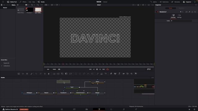 NEON Glow Effect in DaVinci Resolve 19.5 Beta | DaVinci Resolve Tutorial