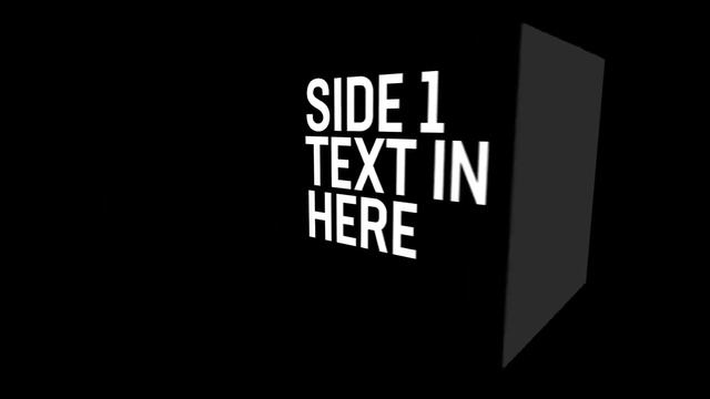 Rotating 3D Cube Titles Template for Premiere Pro