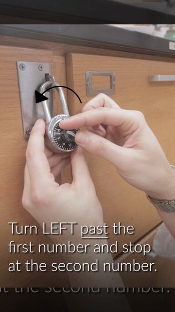 How do you use a combination lock?