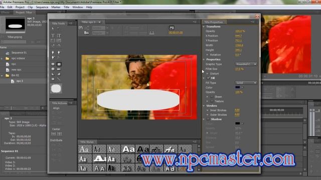 22  Creating titles from scratch in  Adobe Premiere CS4 Sinhala HD