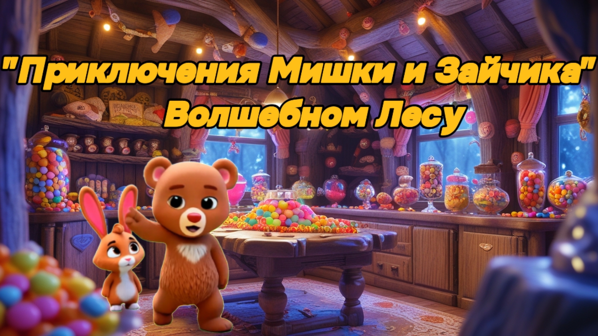"Приключения Мишки и Зайчика в Волшебном Лесу"