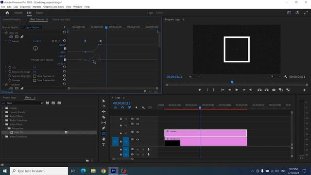 how to make logo animation in premiere pro | premiere pro tutorial #youtube