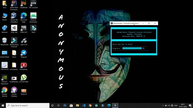 Activate Filmora within second.100% guarantee ..with patch file.