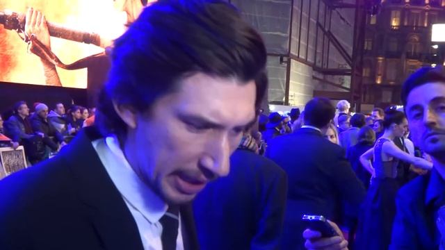 INTERVIEW: Adam Driver at the Star Wars: The Force Awakens European premiere