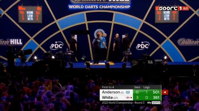 PDC World Darts Championship 2022 Round 3 Gary Anderson vs Ian White 2021 12 29 HUN
