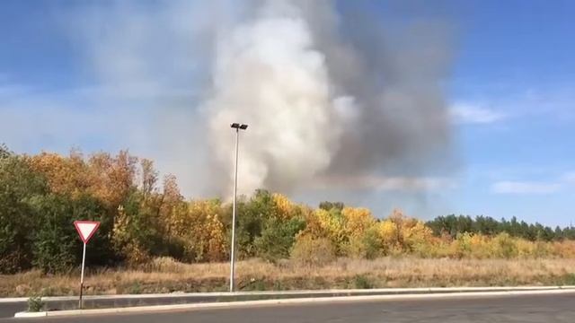Пожар в 23-м мрк Оренбурга
